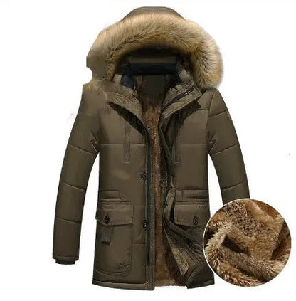 Connare | Chaqueta de invierno para hombre con capucha y forro de pelo sintético