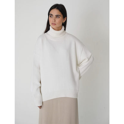 Carlota - Jersey de cuello alto oversize de lana