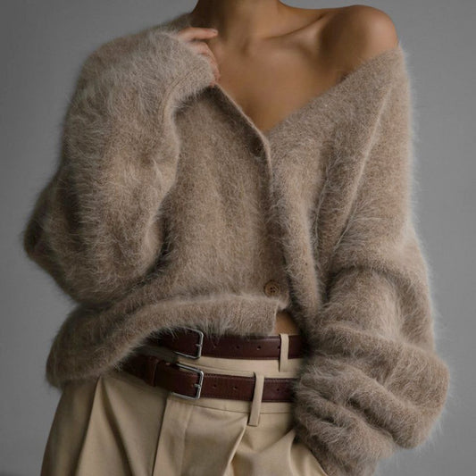 Mariana - Cárdigan oversize de lana mohair