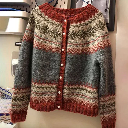 Camila – Suéter de cashmere con diseño invernal