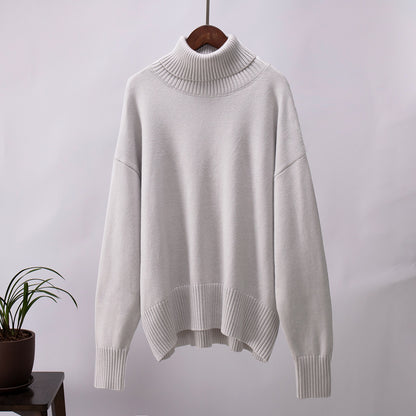 Carlota - Jersey de cuello alto oversize de lana