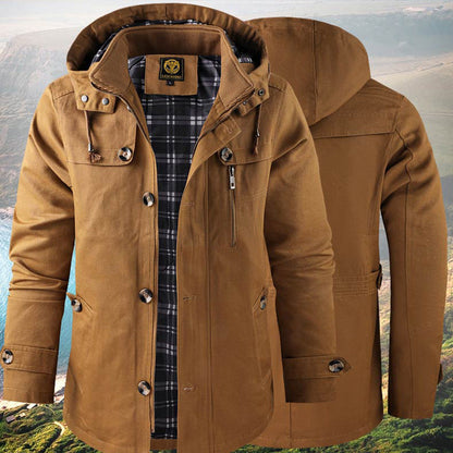 Andrés – Chaqueta casual con capucha desmontable
