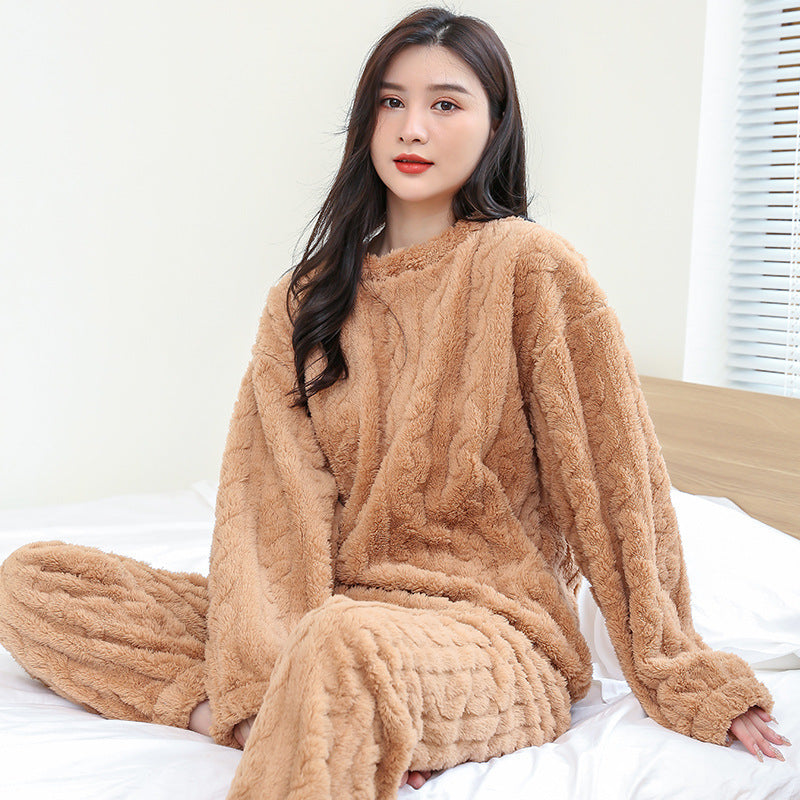 Melinda - Conjunto de pijama de felpa de poliéster