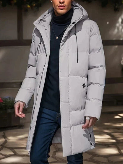 Matteo – Abrigo Acolchado de Invierno con Capucha para Hombre