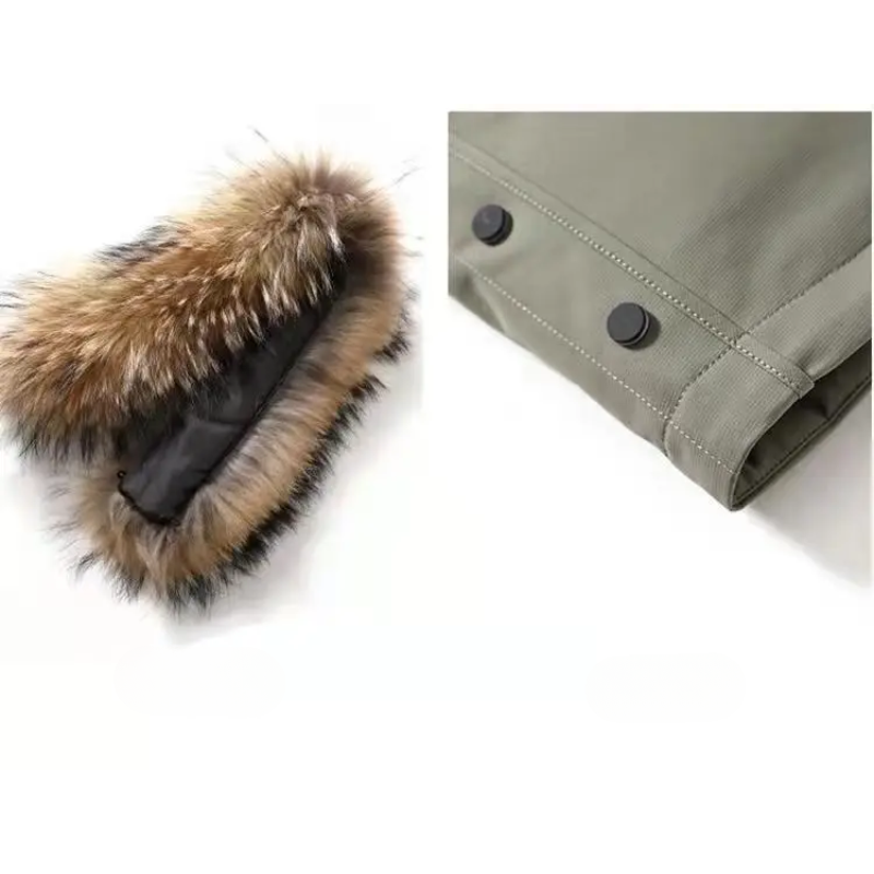 Rayce | Parka de invierno para hombre con capucha de pelo