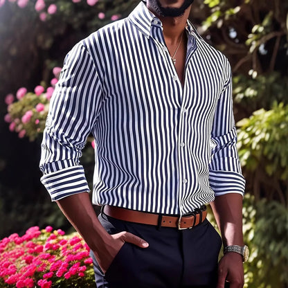 Matías - Camisa abotonada de rayas