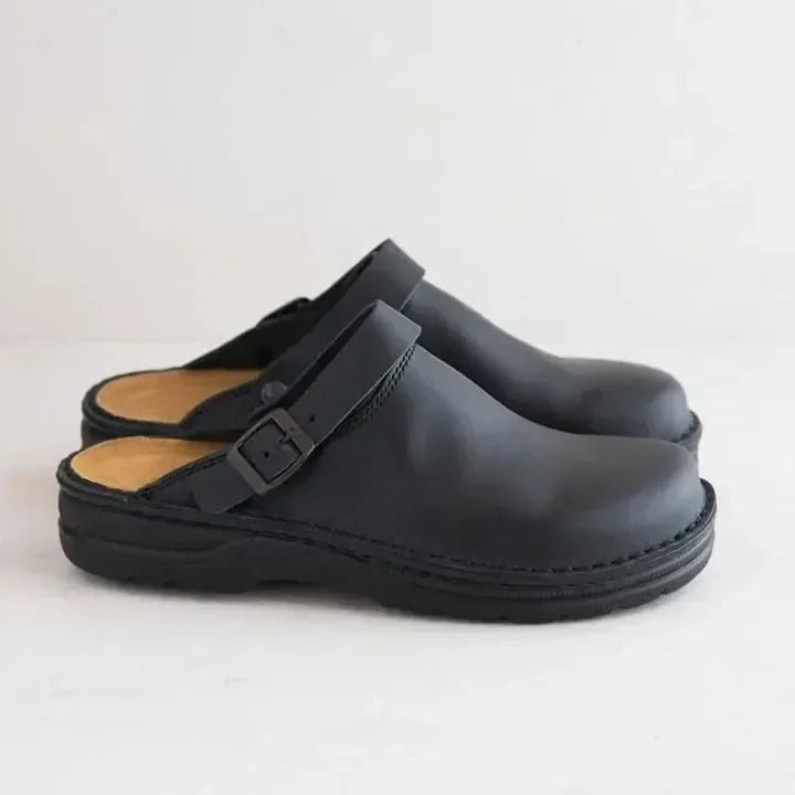Ikaris | Pantuflas ortopédicas de cuero para hombre