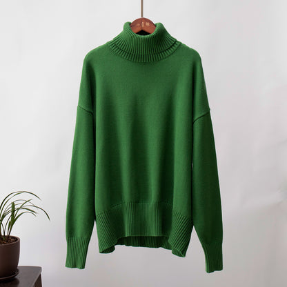 Carlota - Jersey de cuello alto oversize de lana