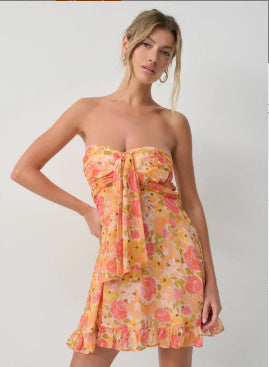 Florinda - Minivestido floral de gasa