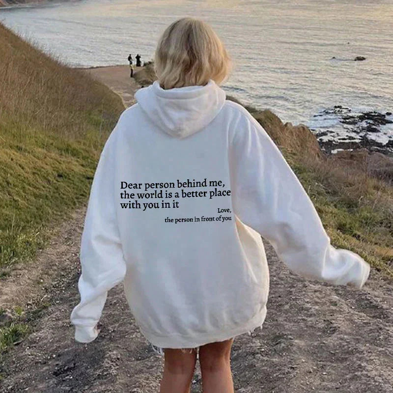 Valentina - Sudadera mujer oversize con capucha