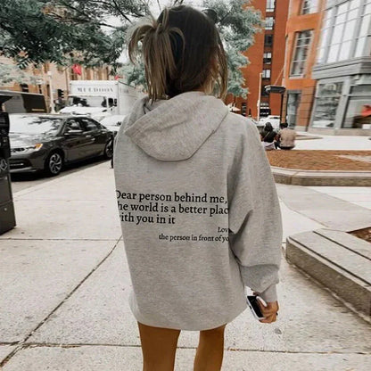Valentina - Sudadera mujer oversize con capucha