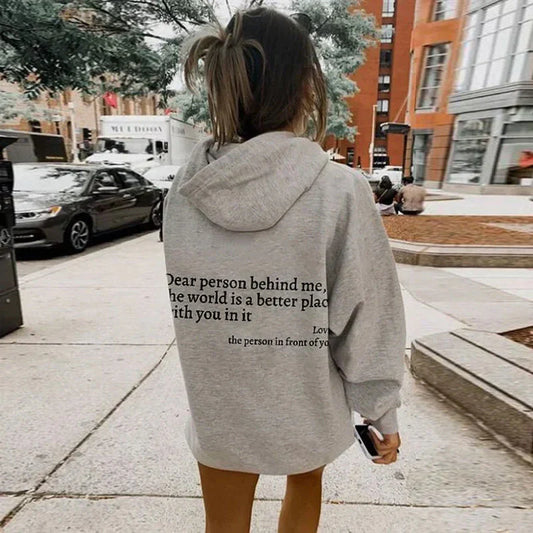 Valentina - Sudadera mujer oversize con capucha