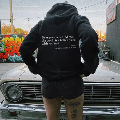 Valentina - Sudadera mujer oversize con capucha