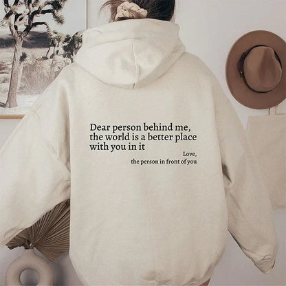 Valentina - Sudadera mujer oversize con capucha