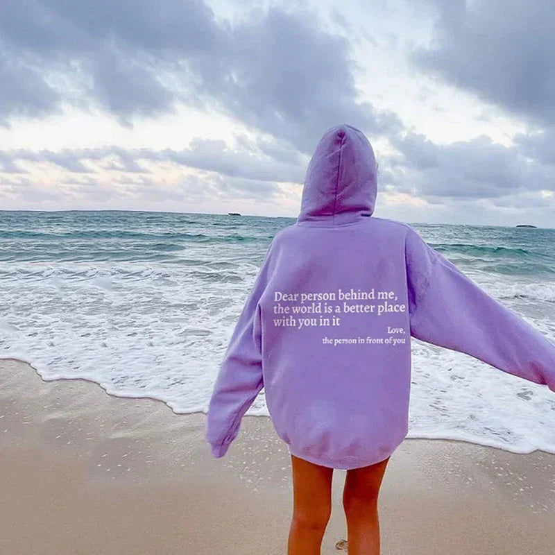 Valentina - Sudadera mujer oversize con capucha