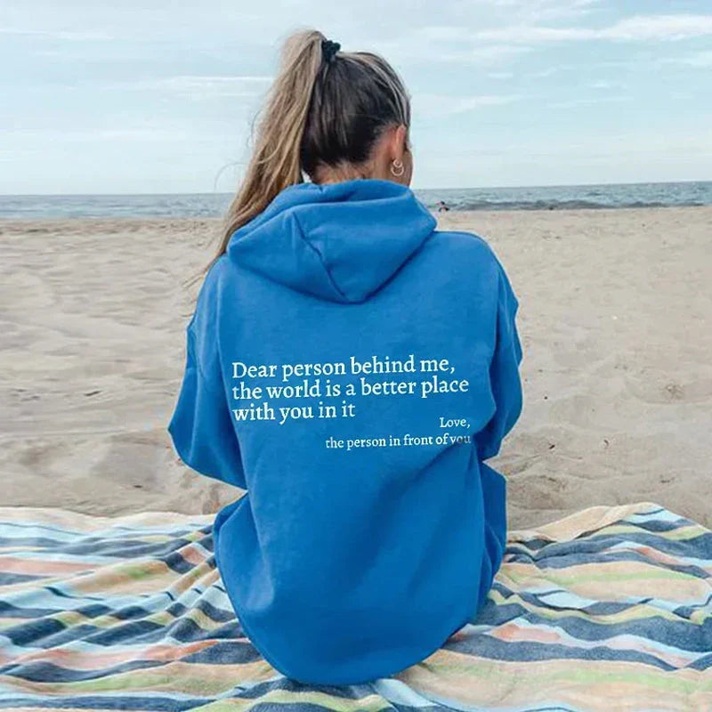 Valentina - Sudadera mujer oversize con capucha