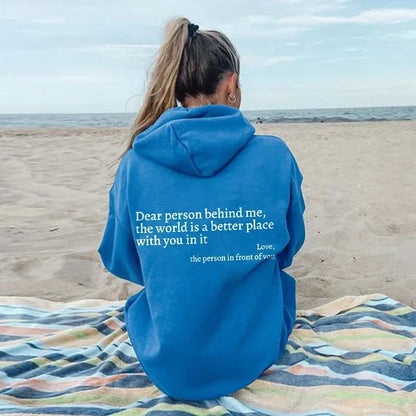 Valentina - Sudadera mujer oversize con capucha