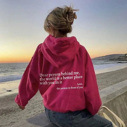 Valentina - Sudadera mujer oversize con capucha