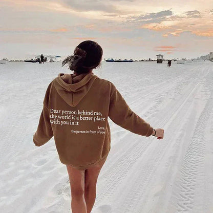 Valentina - Sudadera mujer oversize con capucha