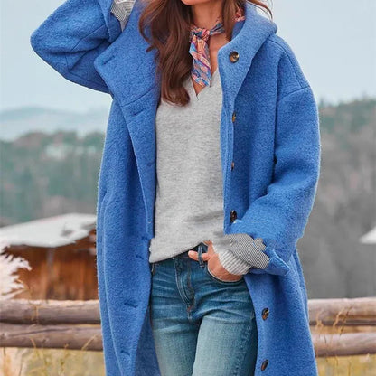 Brynleigh | Abrigo trench de tweed grueso de longitud media para mujer