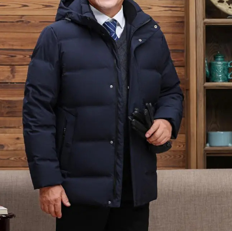 Emersyn | Chaqueta de plumón para hombres con capucha para personas mayores