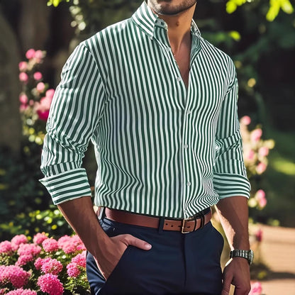 Matías - Camisa abotonada de rayas