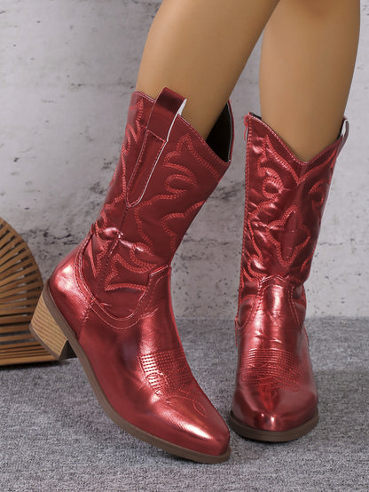 Dalhia - Botas western metalizadas mujer
