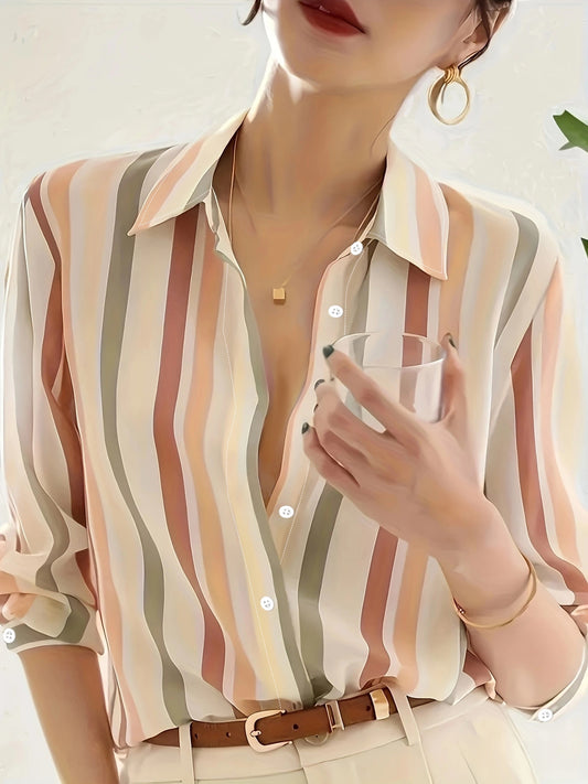Delfina - Blusa de rayas fluida