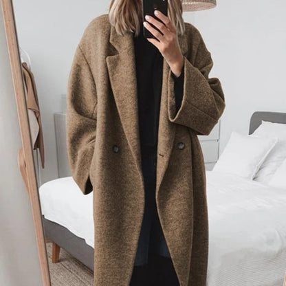 Natalia - Abrigo oversize de lana elegante
