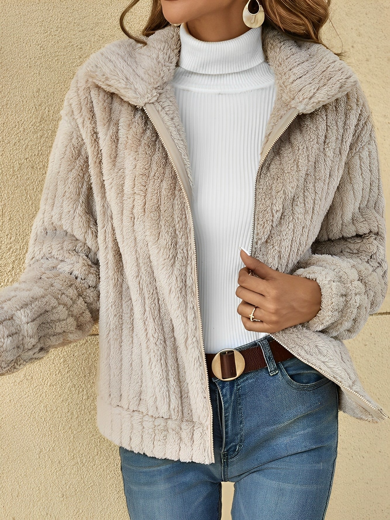 Nora – Chaqueta Teddy de Invierno para Mujer