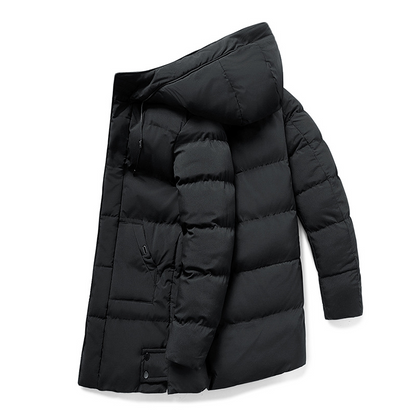 Matteo – Abrigo Acolchado de Invierno con Capucha para Hombre