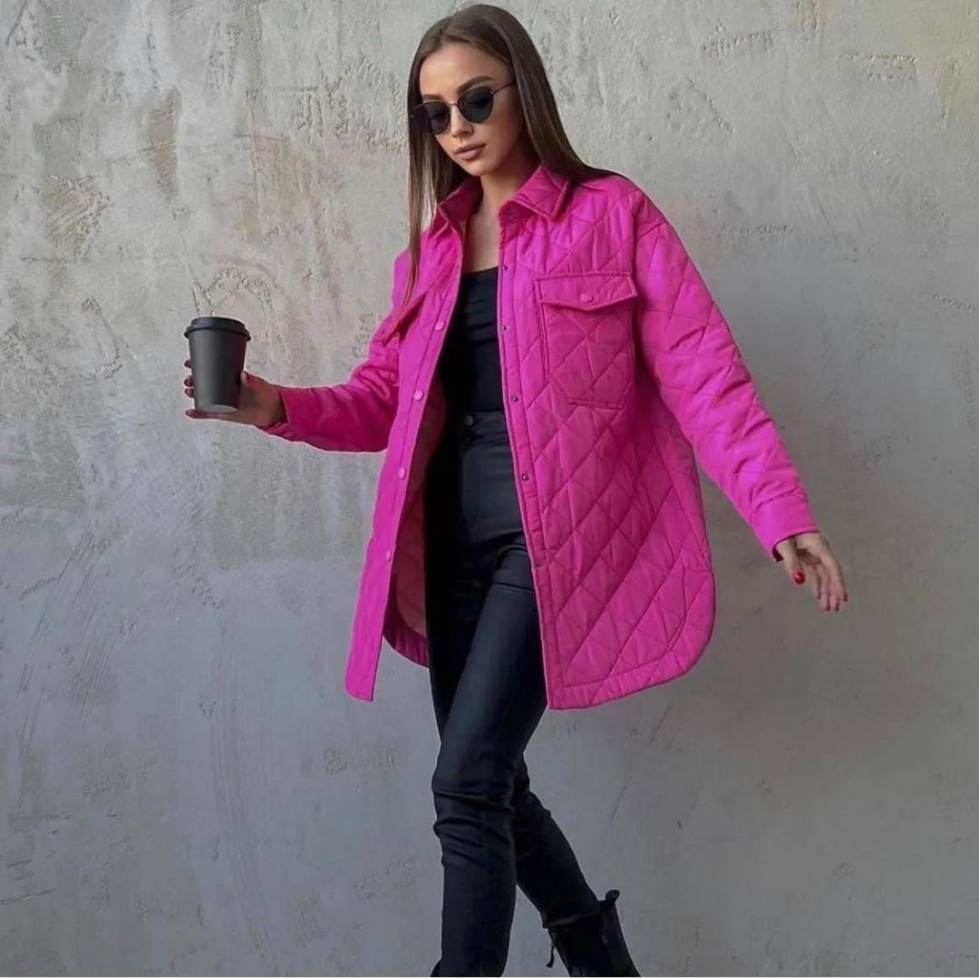 Patryssia | Chaqueta acolchada clásica con botones de presión para mujer