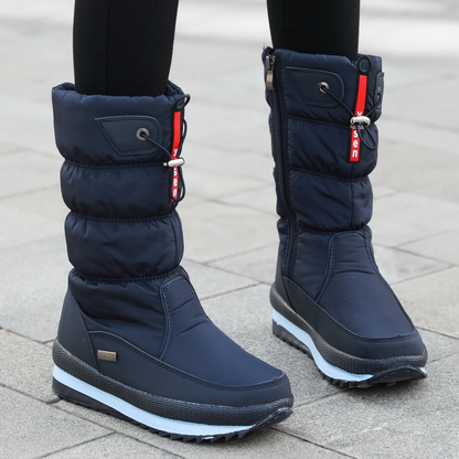 Aurora - Botas de nieve blancas impermeables para mujer modernas y cómodas