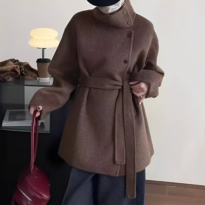 Elise – Abrigo de mujer Cashmere & Lana con cinturón