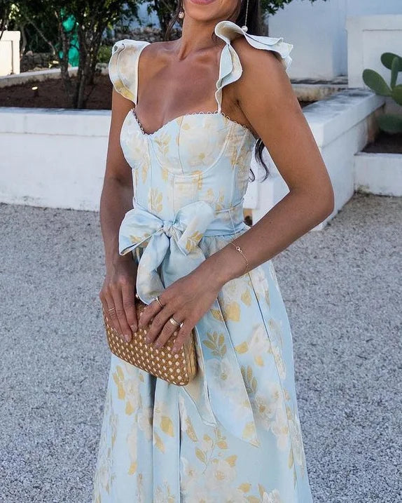 Ana | Vestido con Lazo Elegante