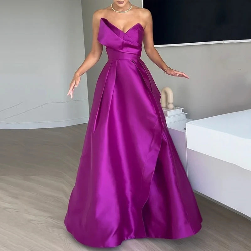 Julieta - Vestido de fiesta de satén