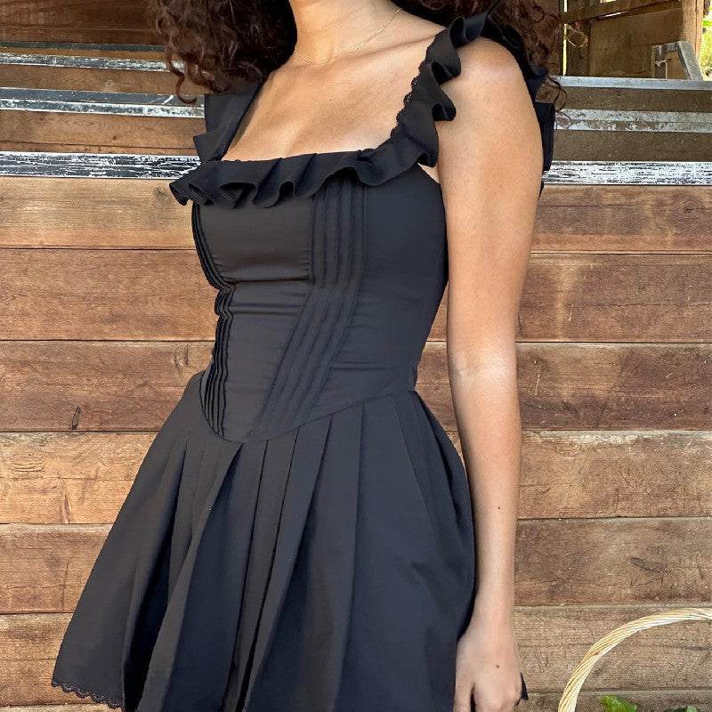 Noa - Vestido mini negro vestidos fiesta