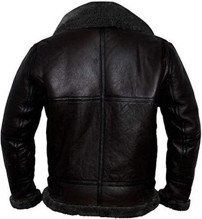 Jaimeson | Chaqueta bomber estilo aviador con forro de borreguillo para hombre