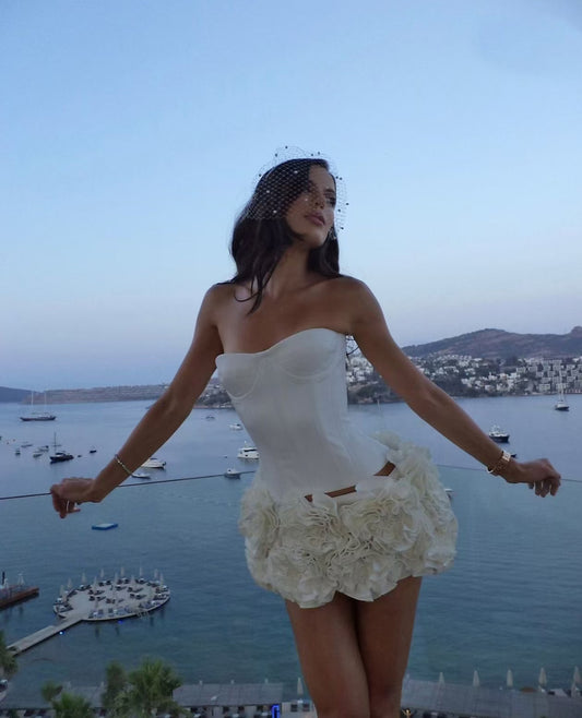 Juliette - Minivestido de fiesta con rosetón