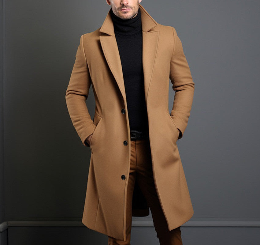 Rodrigo - Elegante abrigo largo de lana