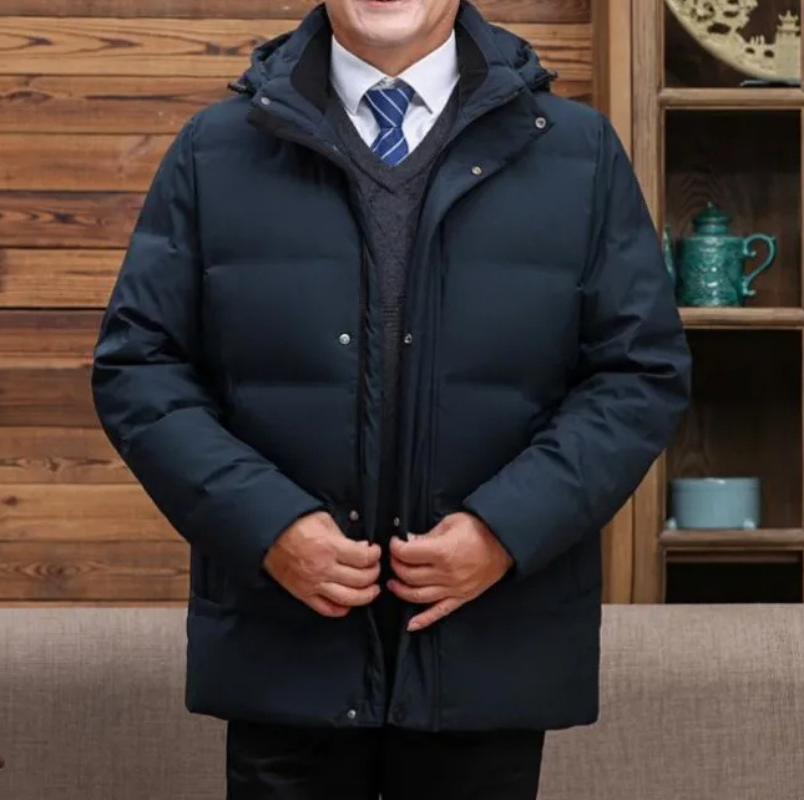 Emersyn | Chaqueta de plumón para hombres con capucha para personas mayores