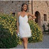 Jona - Vestido de fiesta con flecos de lentejuelas