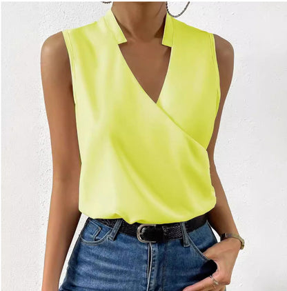 Amara - Blusa envolvente sin mangas