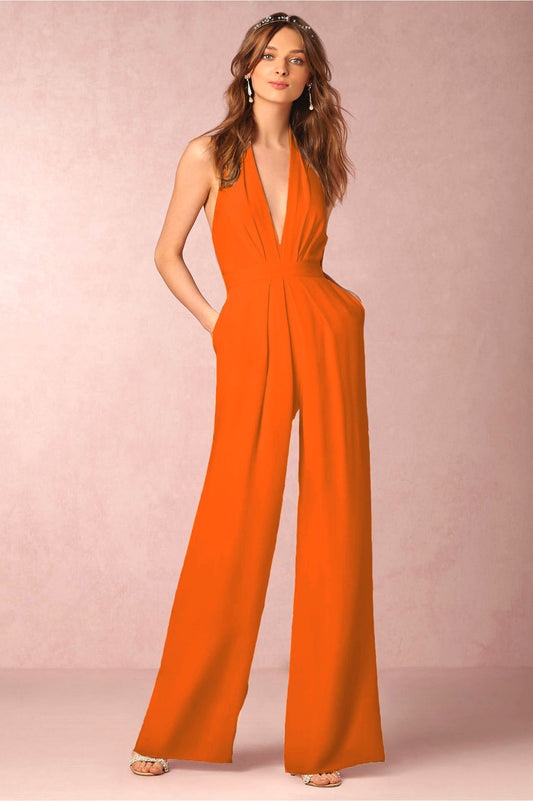 Claudia - Elegante mono con escote profundo