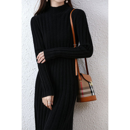 Emma - Vestido de punto para mujer con manga larga