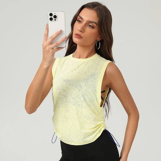Shirley - Camiseta de tirantes con cordón de jacquard