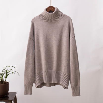 Carlota - Jersey de cuello alto oversize de lana