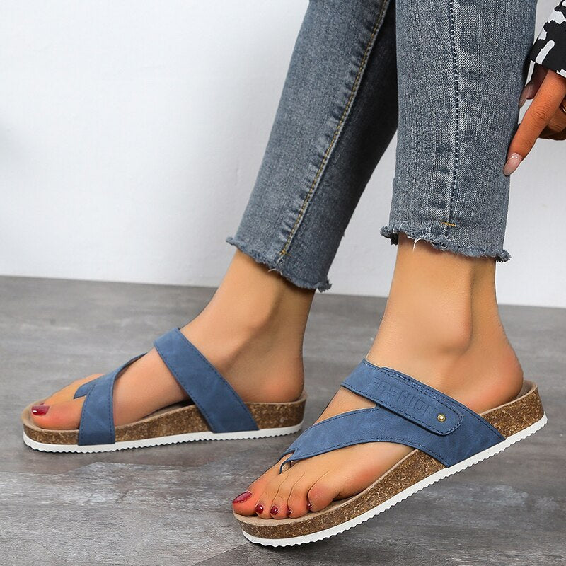 Daniela | Sandalias ortopédicas modernas corcho