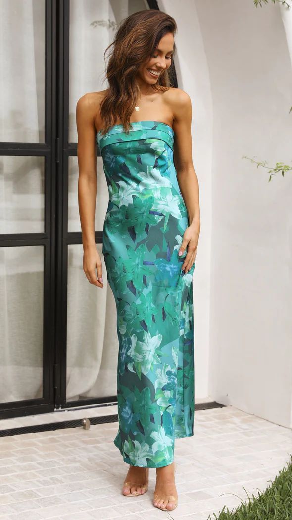 Valeria - Vestido satinado palabra de honor