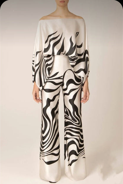 Naomi - Conjunto estampado sin hombros